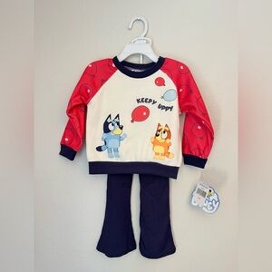 NWT Toddler Girls Disney Bluey Two Piece Set - Size 2T